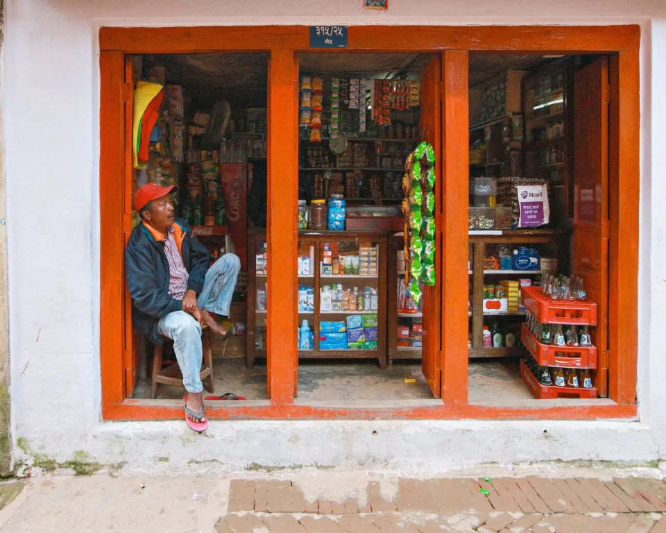 Kệ gạo và đồ khô